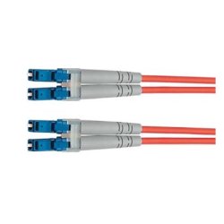 TELEG Câble FO 2x E9/125 OS2 1x LC dpx - 1x LC dpx , bleu 10,0m
