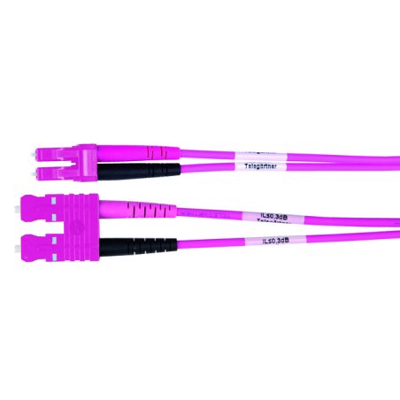 Telegärtner L00890A0111 InfiniBand/fibre optic cable 1 m 2x SC 2x LC I-K(ZN)H Violet