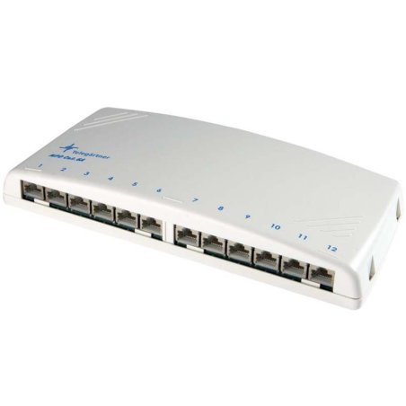 TELEG Mini distributeur MPD12-HS K Cat.6A blanc alpin