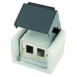 Telegärtner RJ45 Outlet IP44 AP Grey