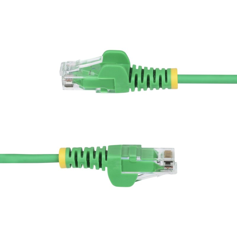 StarTech.com Câble Ethernet CAT6 Vert Fin de 50cm, Sans Accroc, 100W PoE, UTP, LSZH, Fil de Cuivre Pur 28AWG, Cordon