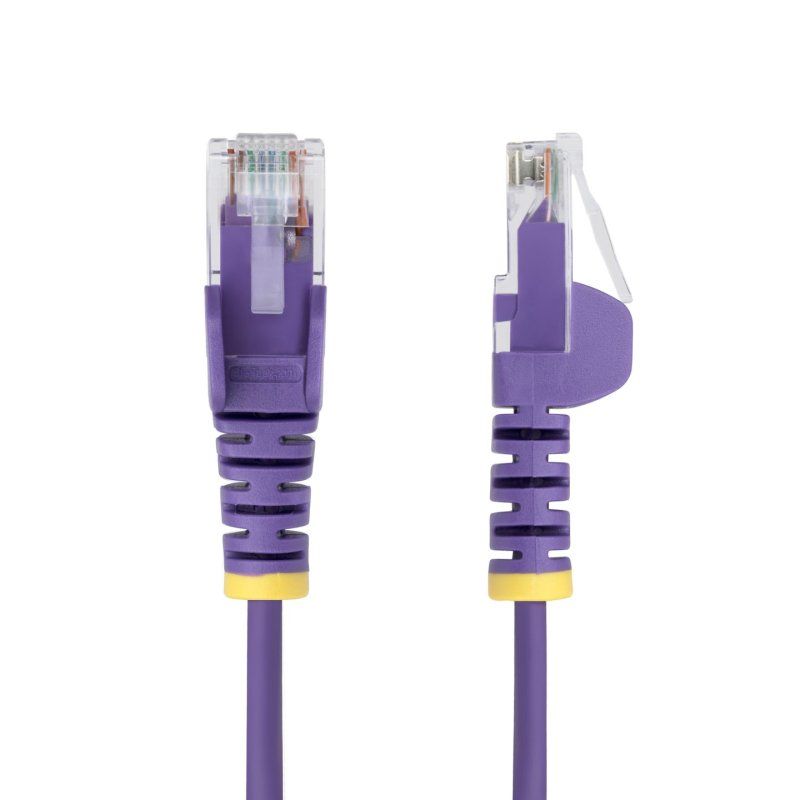 StarTech.com Câble Ethernet CAT6 Violet Fin de 3m, Sans Accroc, 100W PoE, UTP, LSZH, Fil de Cuivre Pur 28AWG, Cordon