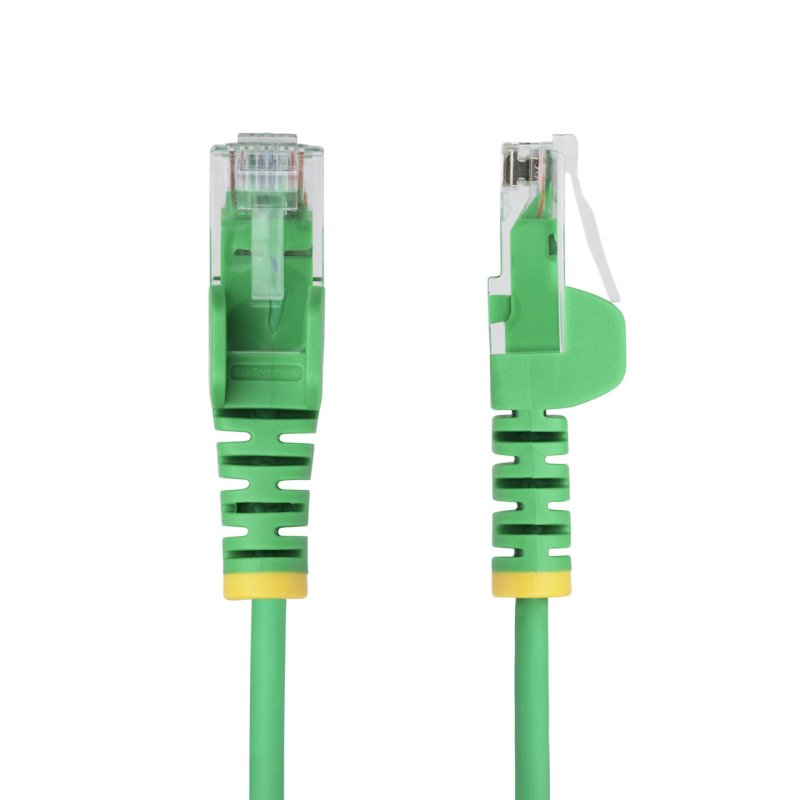 StarTech.com Câble Ethernet CAT6 Vert Fin de 3m, Sans Accroc, 100W PoE, UTP, LSZH, Fil de Cuivre Pur 28AWG, Cordon