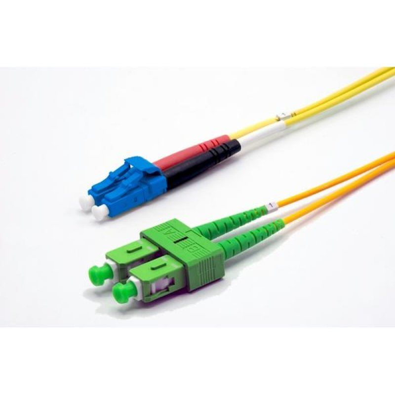 30m SC-APC/LC-UPC G652D OS2 2.0mm LS0H yellow zip cord