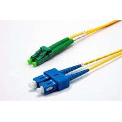 1m SC-UPC/LC-APC G652D OS2 2.0mm LS0H yellow zip cord