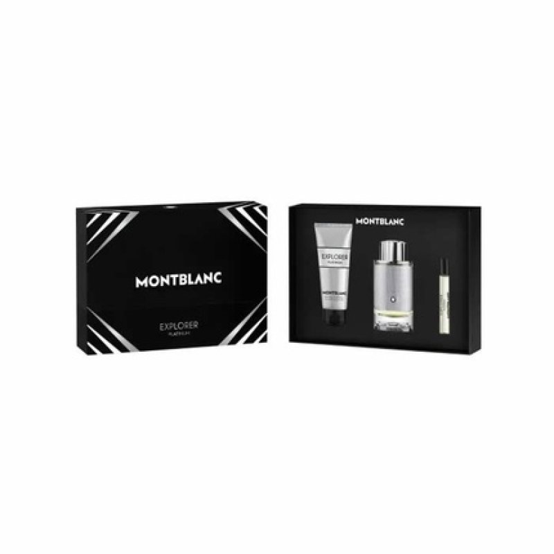 Montblanc Explorer Platinum Eau De Perfume Spray 100ml Set 3 Pie - Men's Fragrances