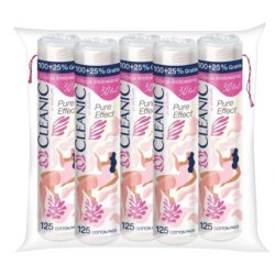 Cleanic Round Cosmetic Pads Pure Effect Soft Touch 100% Cotton