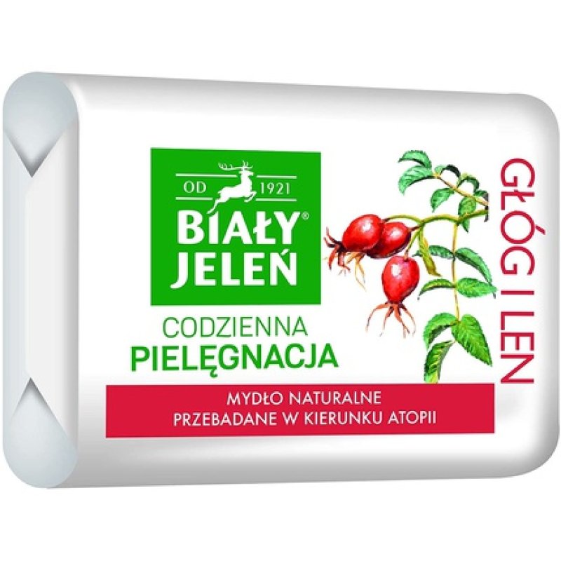 Hypoallergenic Premium Hawthorn Soap and Linen 100g by Bia?y Jele?