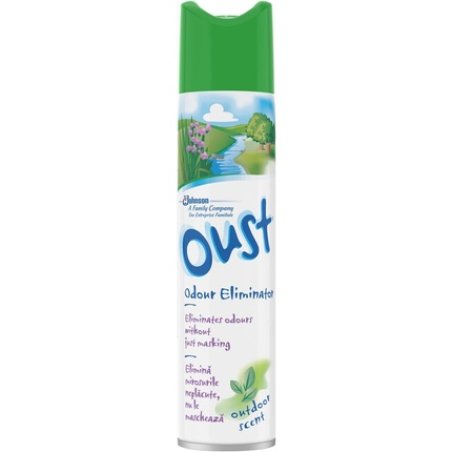 Oust Odour Eliminator Aerosol Air Freshener Outdoor Scent 300ml