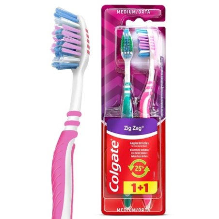Colgate ZigZag Interdental Cleaning 2 Medium Toothbrush Interdental Cleaning 1 1