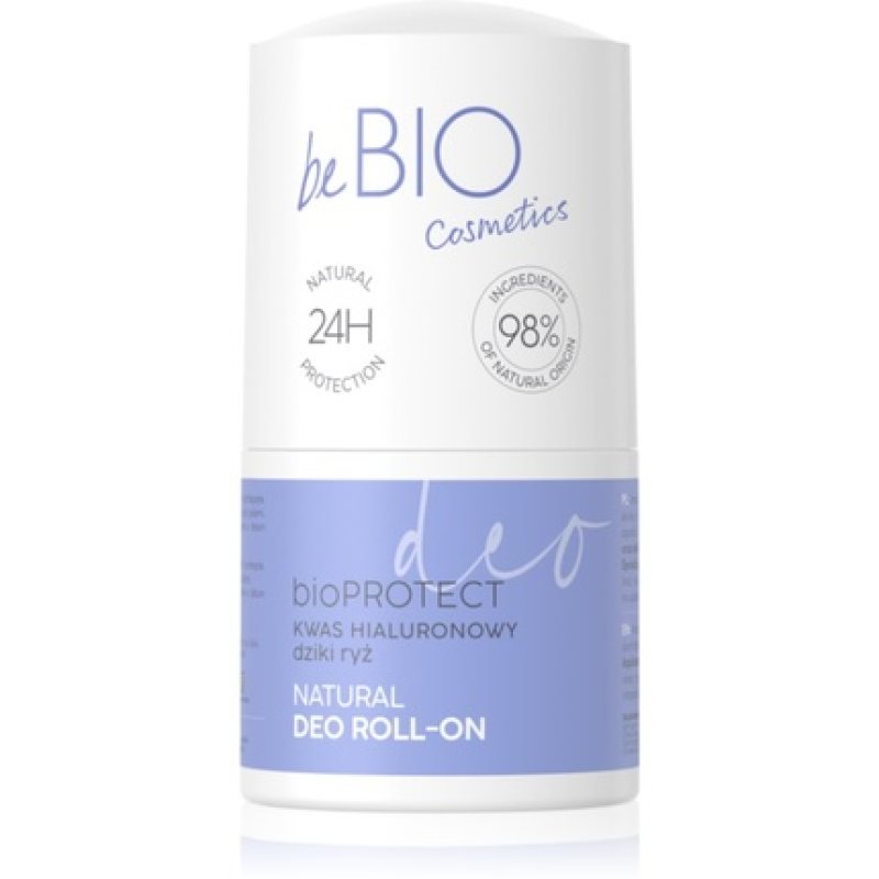 Be Bio Natural Deodorant Roll-On with Hyaluronic Acid 50ml