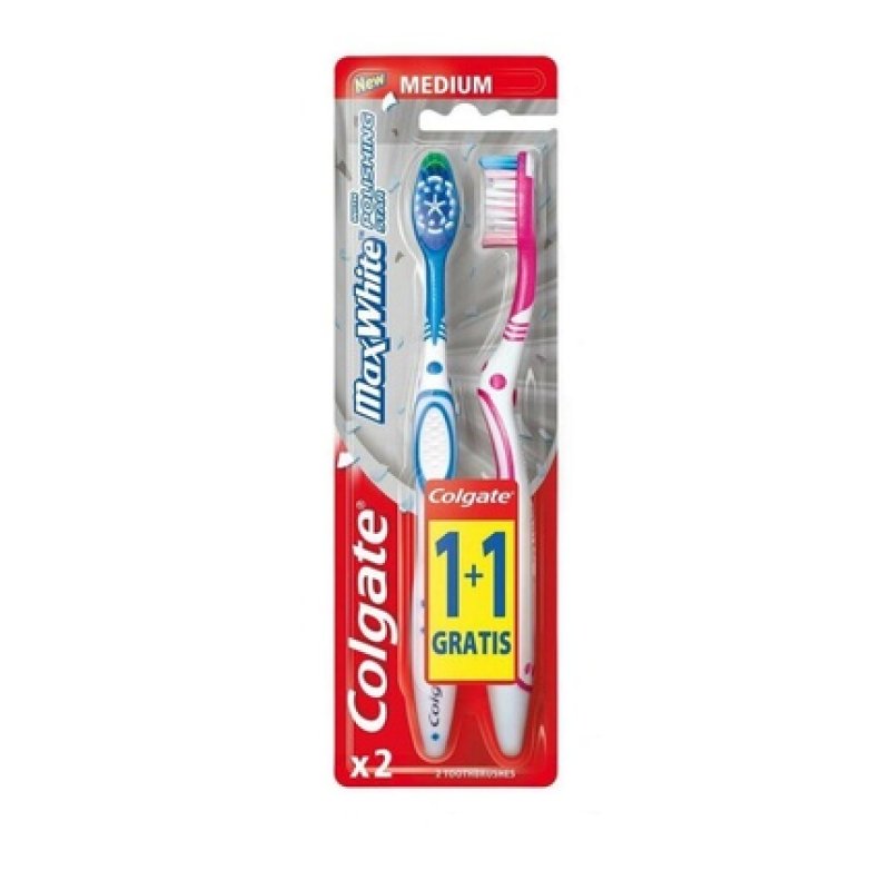 Colgate Max White Medium Toothbrush - Assorted Colors