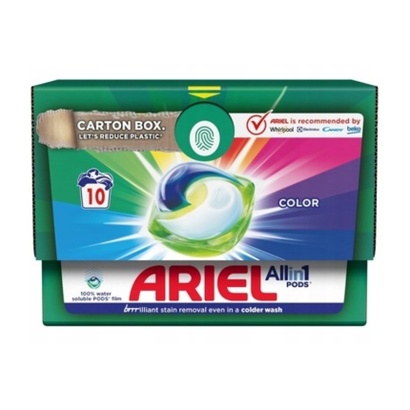 Ariel All In 1 Color Capsules For Washing Colored Fabrics - 10 Pieces