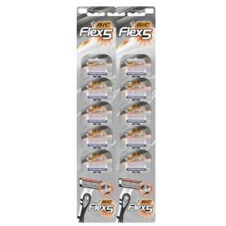 Bic Flex 5 Disposable Razors 10 Pieces