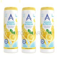 Astonish Shake & Fresh Carpet Powder Lemon Sparkle 400g Odour Neutraliser