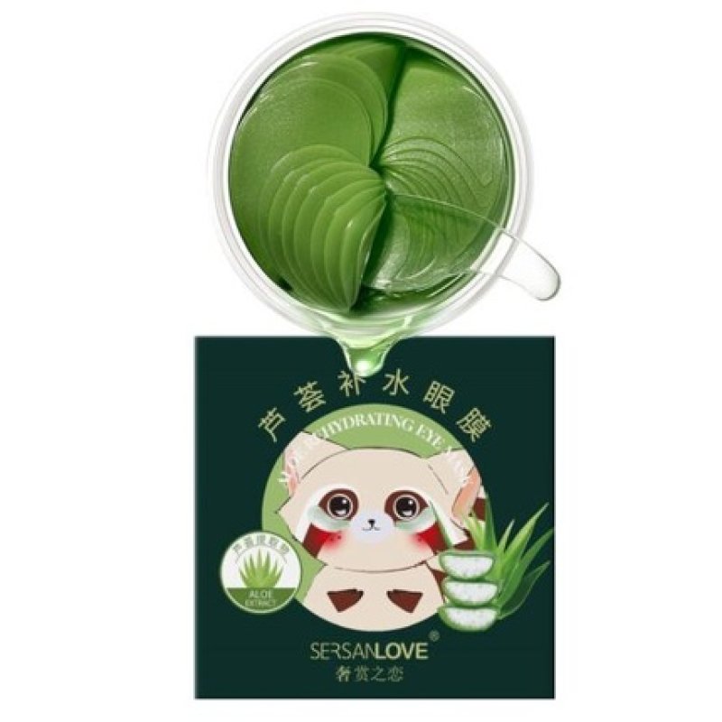 Hydrogel Eye Patches with Hyaluronic Acid and Natural Extracts