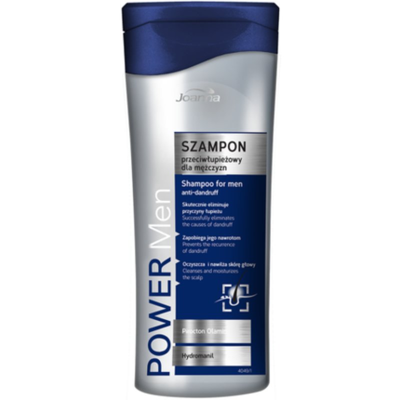 Joanna Power Men Specialized Anti-Dandruff Hair Shampoo for Men 200ml - NEW