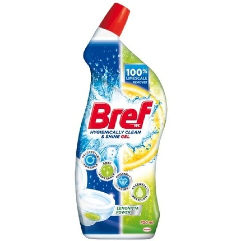 Bref Premium Lemon-Fresh Toilet Cleaning Gel 700ml