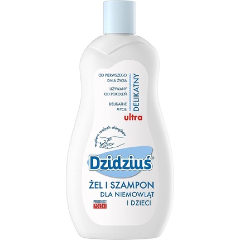 Dzidzius Baby 2 in 1 Shower Gel and Shampoo for Children 500ml