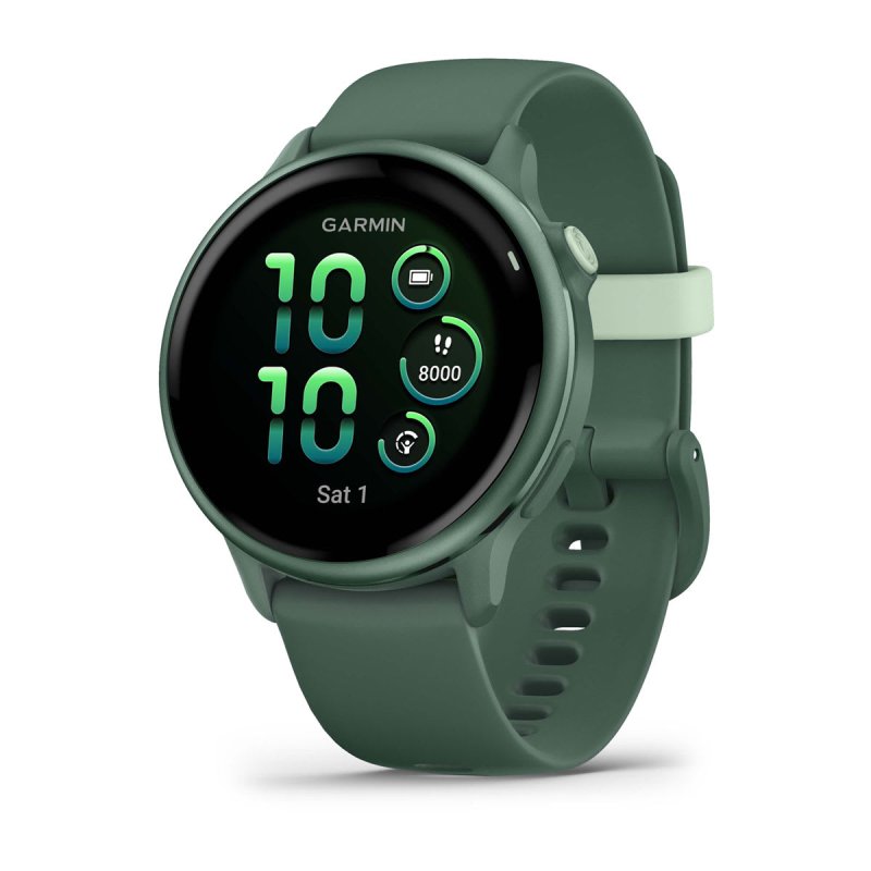 Garmin vívoactive 6 3.05 cm (1.2") AMOLED 42 mm Digital 390 x 390 pixels Touchscreen Green Wi-Fi GPS (satellite)
