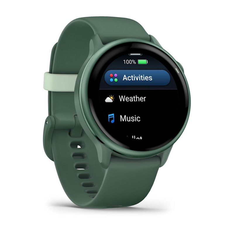 Garmin vívoactive 6 3.05 cm (1.2") AMOLED 42 mm Digital 390 x 390 pixels Touchscreen Green Wi-Fi GPS (satellite)