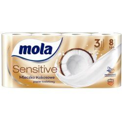 Mola Sensitive Toilet Paper Coconut Milk - 8 Rolls