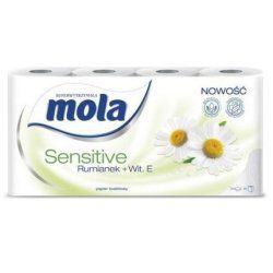 Mola Sensitive Chamomile Vitamin E Toilet Paper - 8 Rolls