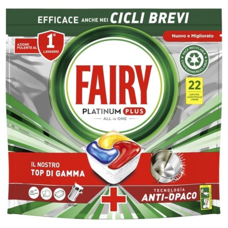 Fairy Platinum Plus X 22 Limon Dishwashing Tablets