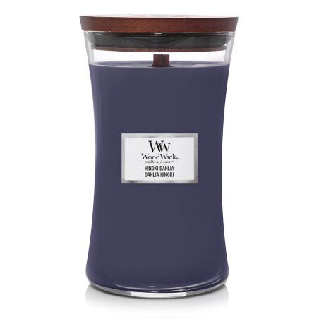 WoodWick Hinoki Dahlia bougie en cire Cylindre Violet 1 pièce(s)