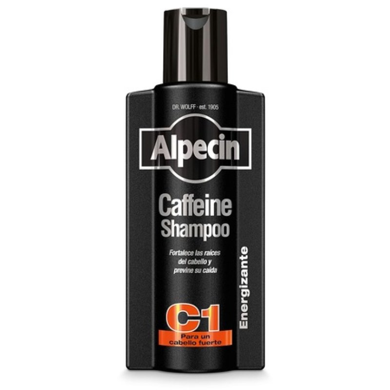 Alpecin Black Caffeine Shampoo C1 for Men with New Fragrance 375ml