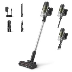 Philips 3000 series XC3033/01 stick vacuum/electric broom Battery Dry Cyclonic Bagless Black, Green
