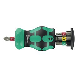 Kraftform Kompakt Stubby Magazin RA 1 (schwarz/grün, 6-teilig, 1/4", mit Ratschenfunktion)