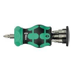 Wera Kraftform Kompakt Stubby magazine RA 4 Tournevis multi-embouts