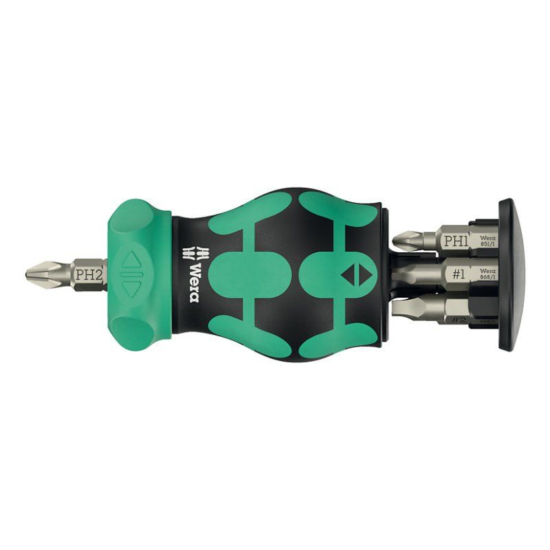 Wera Kraftform Kompakt Stubby magazine RA 4 Tournevis multi-embouts