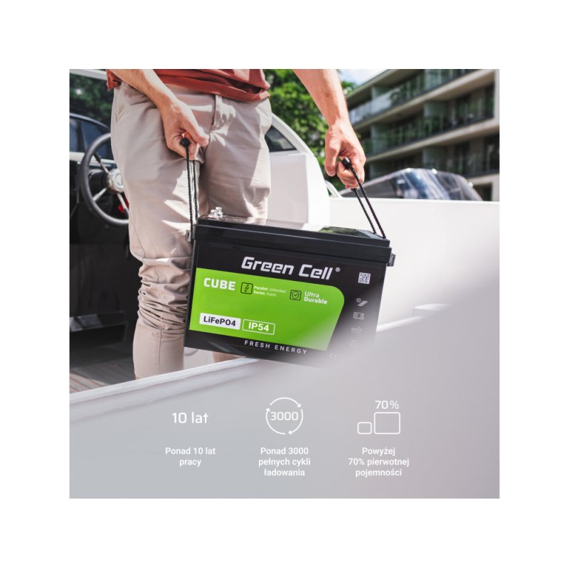 Green Cell LFPGC12V100AH UPS battery Lithium Iron Phosphate (LiFePO4) 12.8 V 100 Ah