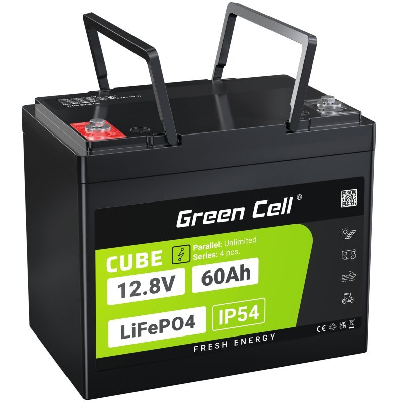 Green Cell LFPGC12V60AH UPS battery Lithium Iron Phosphate (LiFePO4) 12.8 V 60 Ah