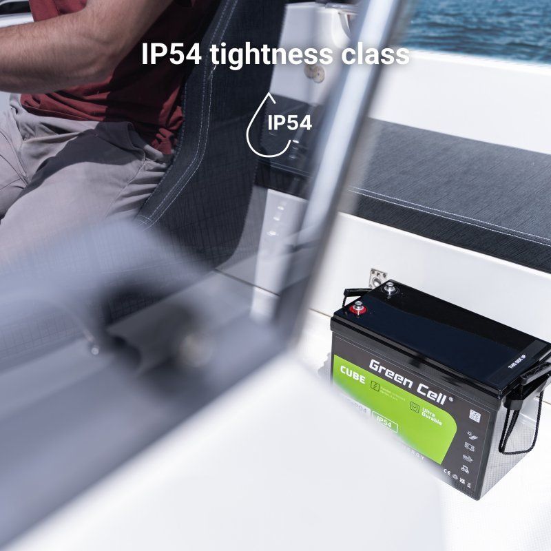 Green Cell LFPGC12V60AH Batterie de l'onduleur Phosphate de fer lithié (LiFePo4) 12,8 V 60 Ah