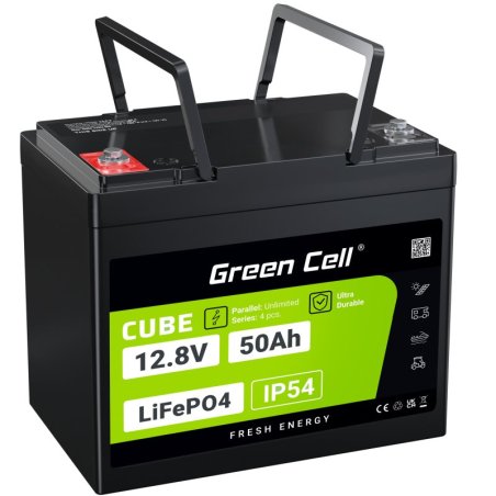 Green Cell LFPGC12V50AH Batterie de l'onduleur Phosphate de fer lithié (LiFePo4) 12 V 50 Ah