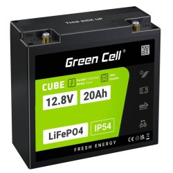 Green Cell LFPGC12V20AH Batterie de l'onduleur Phosphate de fer lithié (LiFePo4) 12,8 V 20 Ah