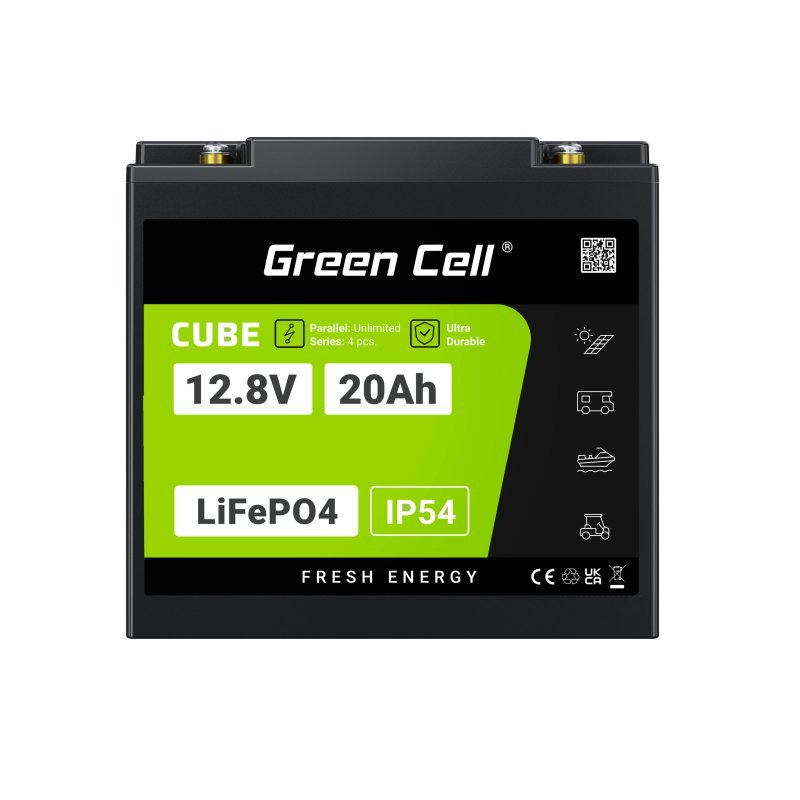 Green Cell LFPGC12V20AH UPS battery Lithium Iron Phosphate (LiFePO4) 12.8 V 20 Ah