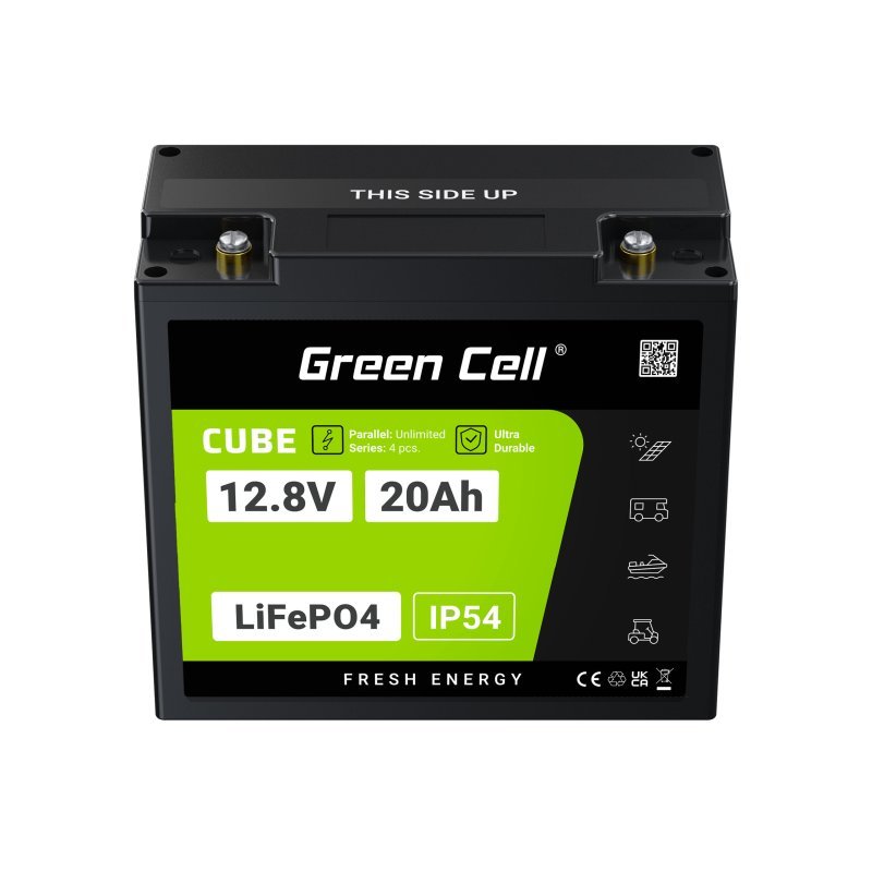 Green Cell LFPGC12V20AH UPS battery Lithium Iron Phosphate (LiFePO4) 12.8 V 20 Ah