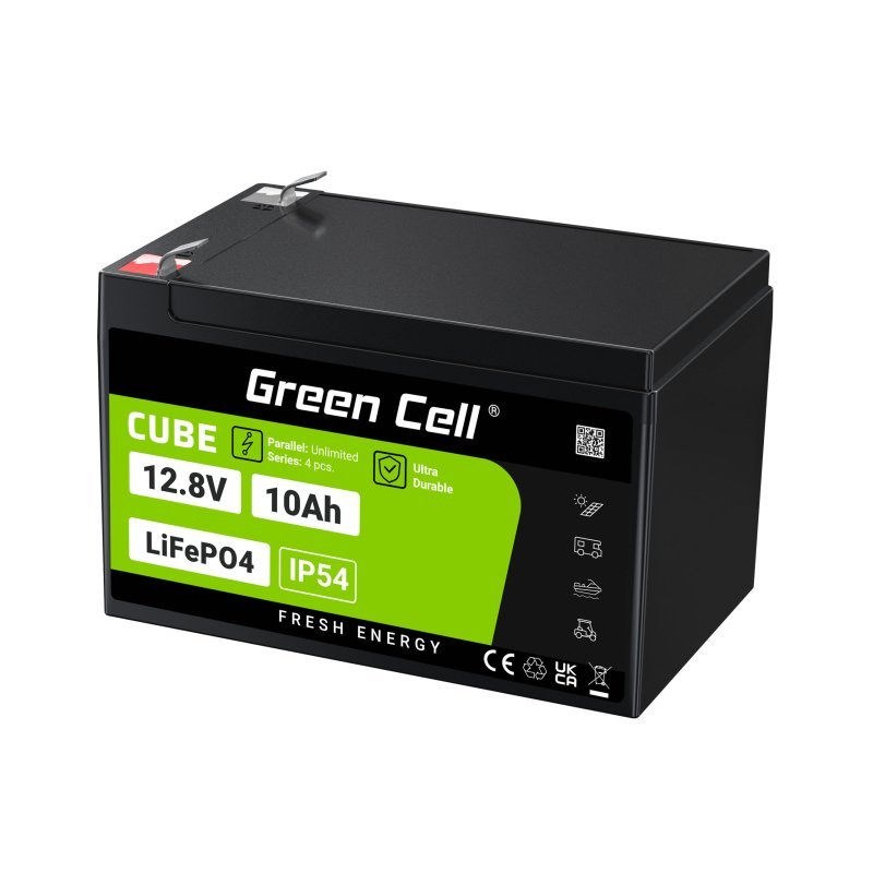 Green Cell LFPGC12V10AH UPS battery Lithium Iron Phosphate (LiFePO4) 12.8 V 10 Ah