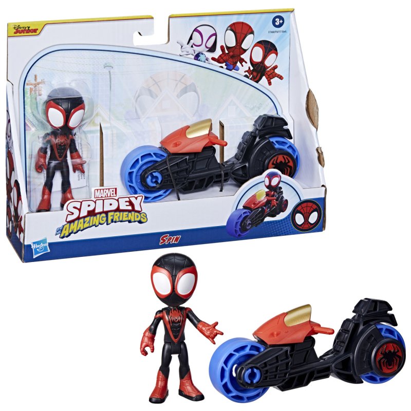 Marvel Spidey et ses Amis Extraordinaires Miles Morales : Spider-Man et moto