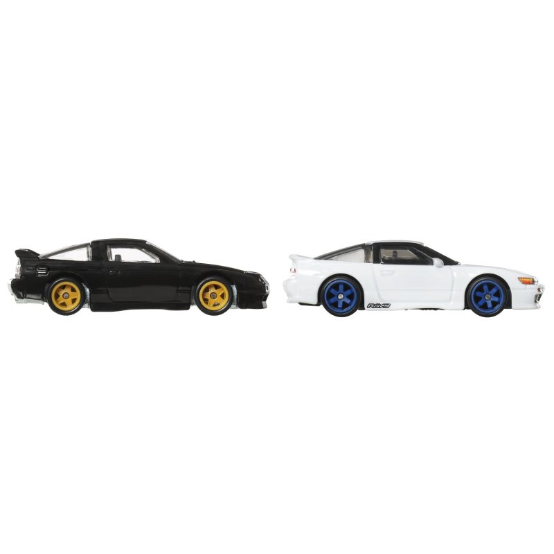 Hot Wheels Premium pack 2 véhicules métal Car Culture 1/64 '96 Nissan 180SX Type X & Nissan SilEighty