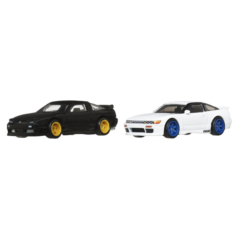 Hot Wheels Premium Car Culture Nissan Silvia 2-Pack, 1:64 Scale Toy Cars for the Adult Collector
