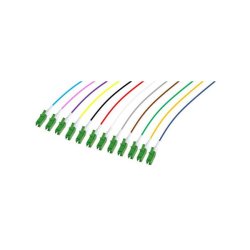 Set of 2m LC-APC G652D OS2 Low Loss 900µm 12 colours pigtails
