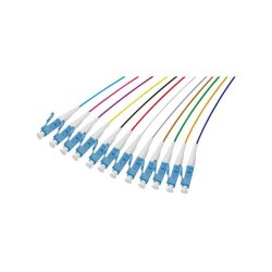 Set of 2m LC-UPC G652D OS2 Low Loss 900µm 12 colours pigtails