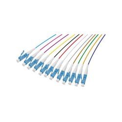 Set of 2m LC-UPC G652D OS2 900µm 12 colours pigtails