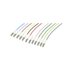 Set of 2m LC-UPC OM5 50/125 Low Loss 900µm 12 colours pigtails