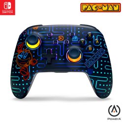 PowerA Enhanced Wireless Controller for Nintendo Switch with Lumectra – PAC-MAN Neon Arcade